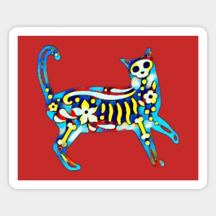 Skeleton Cat! Magnet